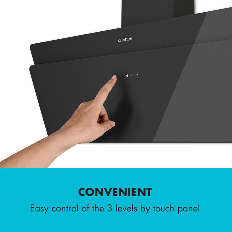 Klarstein Aurica Ducted Wall Mount Cooker Hood & Reviews Wayfair.co.uk